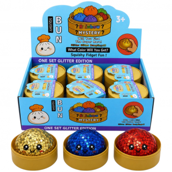 Купить Игрушка сквиш-пельмень "Squishy Dumpling" светящийся  8.5 см. оптом
